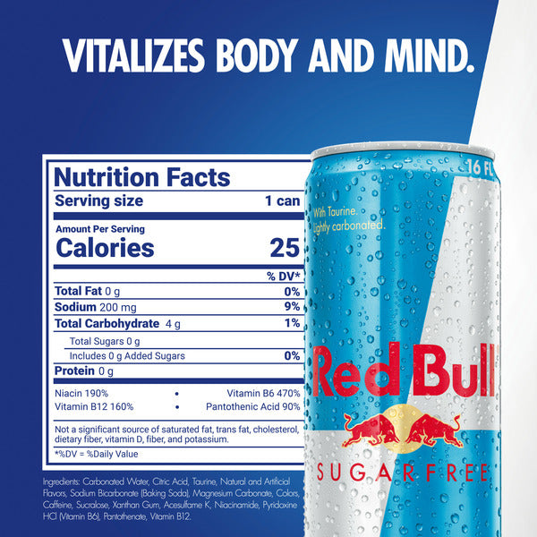 Redbull Sugar Free Energy Drink