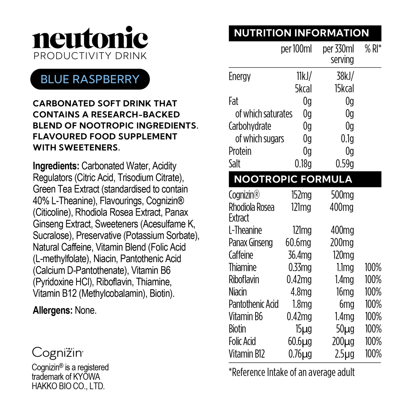 Neutonic - Productivity Drink