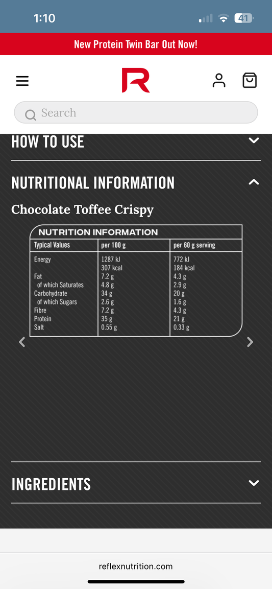 Reflex Nutrition - Protein Bars