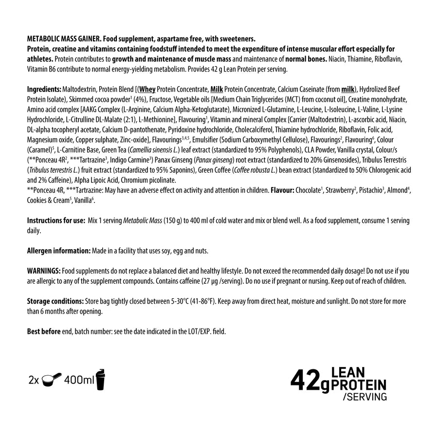 DY - Metabolic Mass Gainer