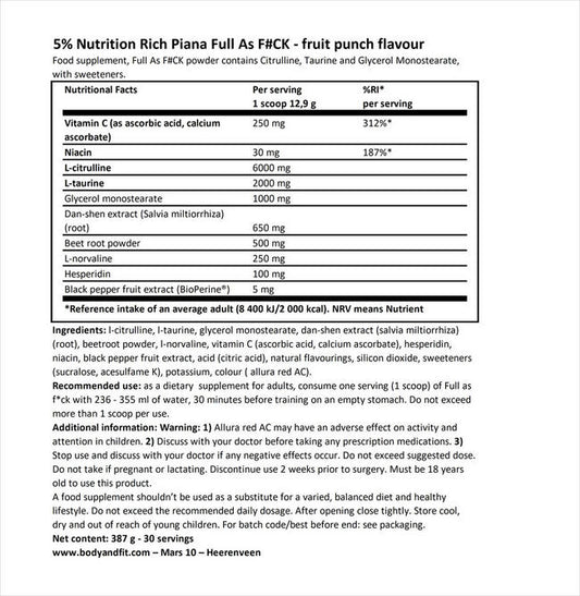 Rich Piana 5% Full as F*ck