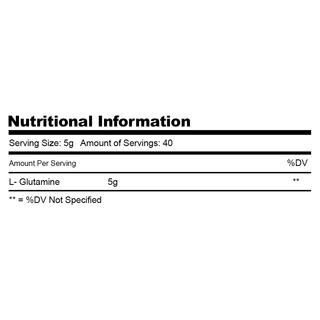 Glutamine 200g 40 serving