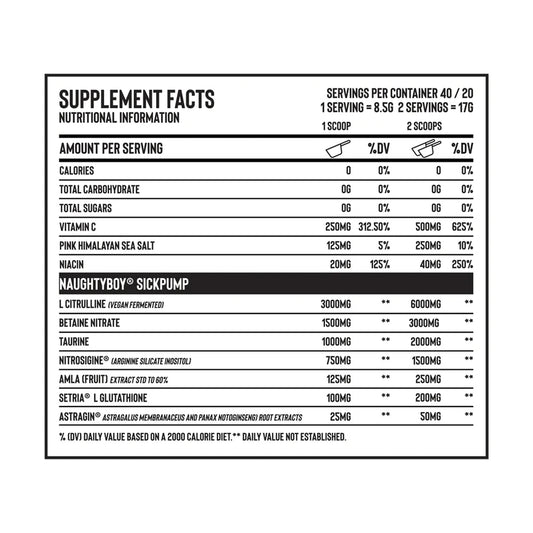 NAUGHTY BOY SICKPUMP (v2) 340g
