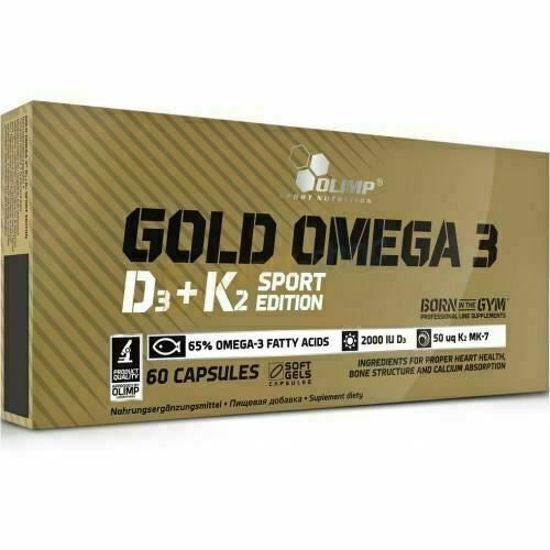 Olimp Nutrition Gold Omega 3 D3 + K2 Sport Edition – 60 caps