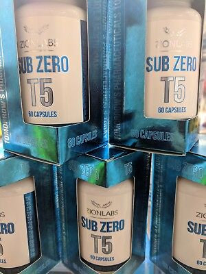 Sub zero Zion labs t5 Fat Burner 60 capsules