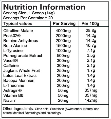 Rattler Pre Workout Black Mamba