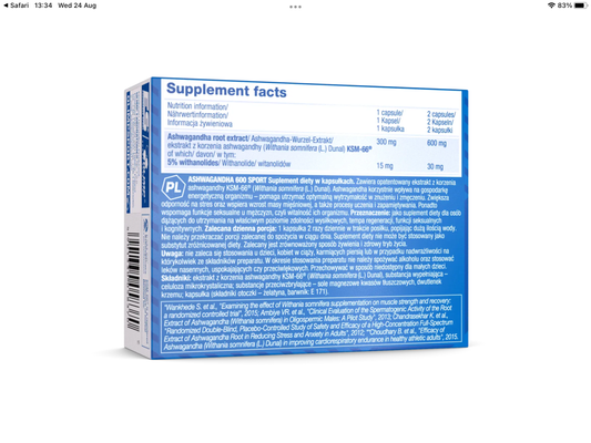 Olimp Ashwagandha 600 Sport