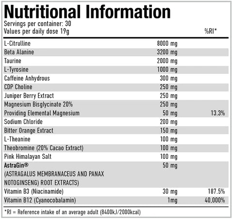 Per4m Pre Workout Stim - 30 Servings