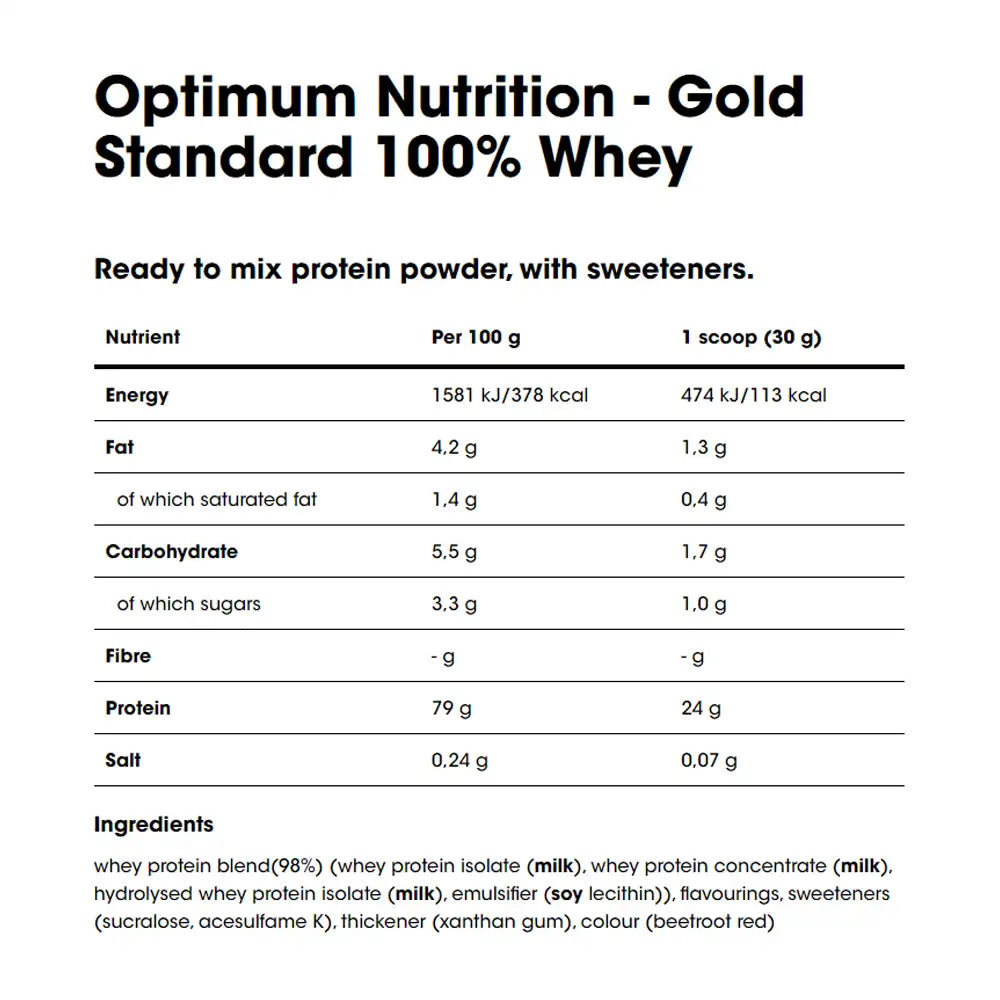 Gold Standard Whey - 15 Servings