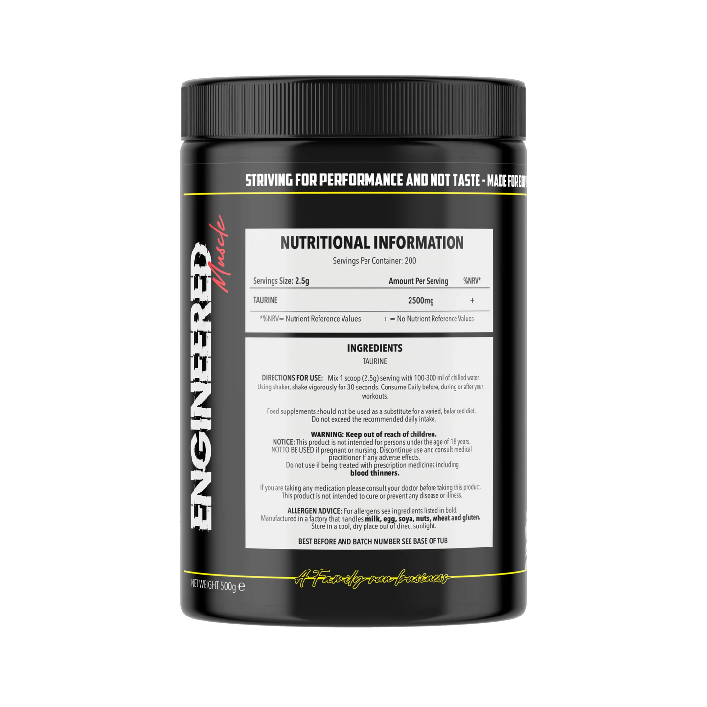 Engineered Muscle - Taurine