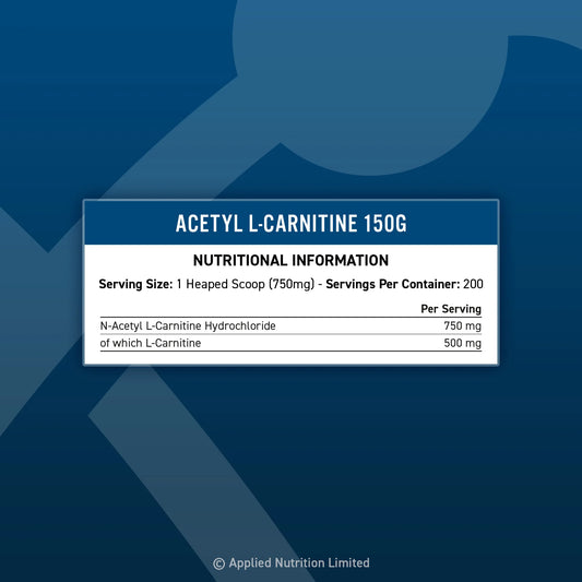 Applied Nutrition - Acetyl L-Carnitine 150mg - Premium Performance Compound