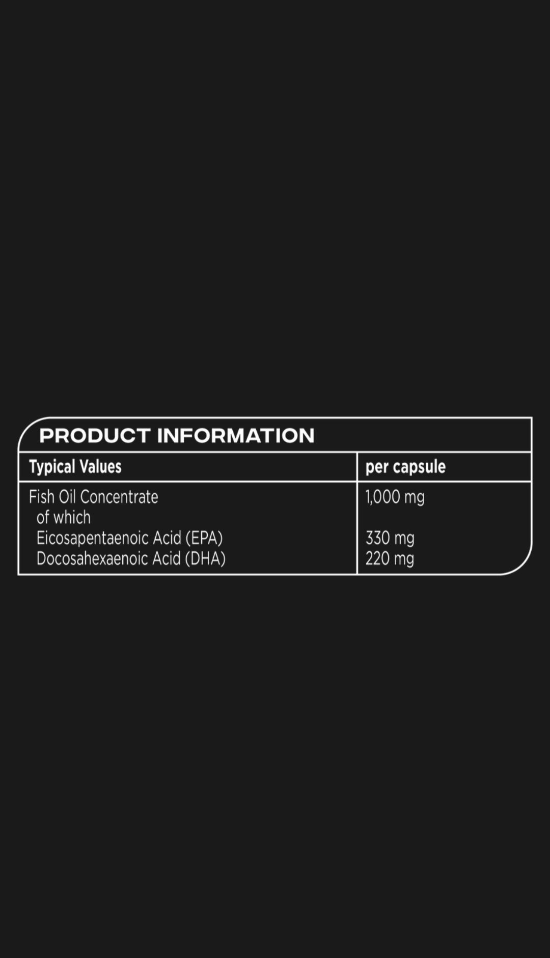 Omega 3 1000mg per capsules Reflex