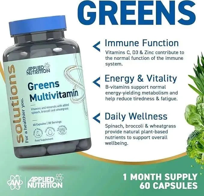 Applied Nutrition - Solution Greens & Multivitamins