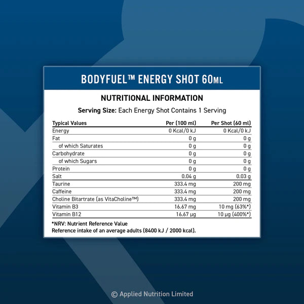 Body Fuel 60ML Energy Shots