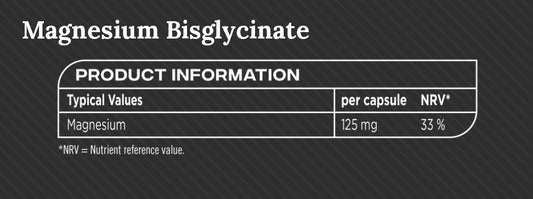 Magnesium Bisglycinate 375mg per serving Reflex