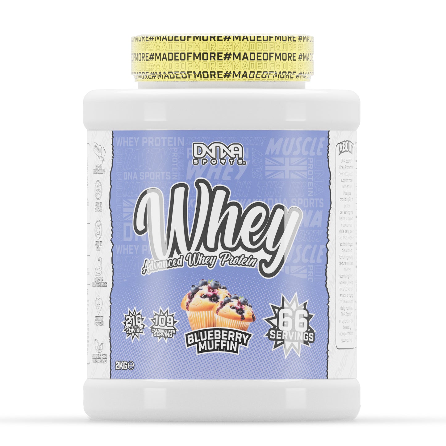 DNA Sports Advanced Whey Protein 2kg 66 Servings