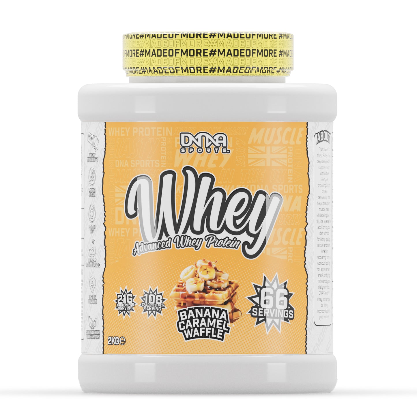 DNA Sports Advanced Whey Protein 2kg 66 Servings