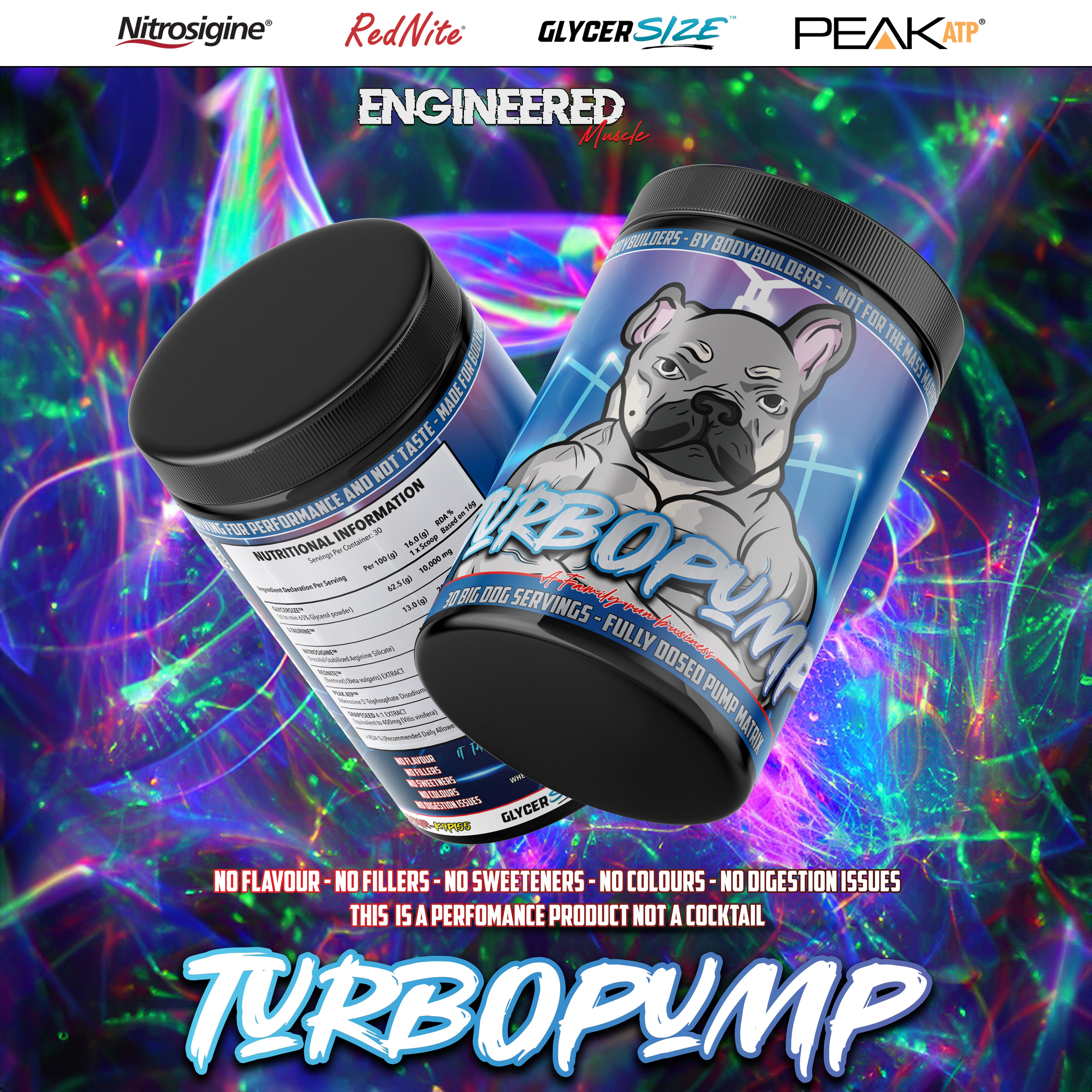 Engineered Muscle Engineered Muscle - Turbopump Non Stim - Fitness Inc