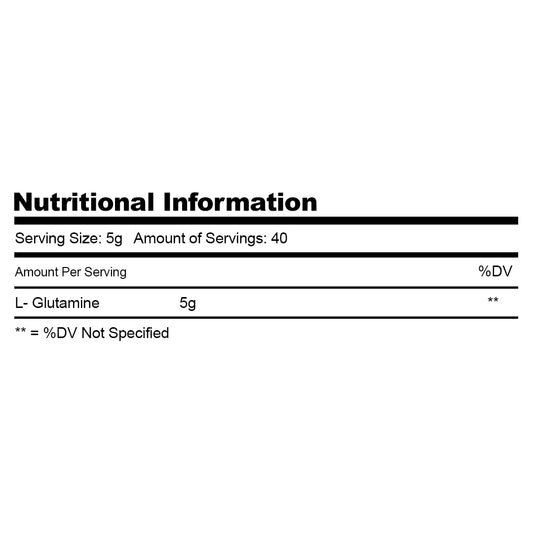 Glutamine 200g 40 serving