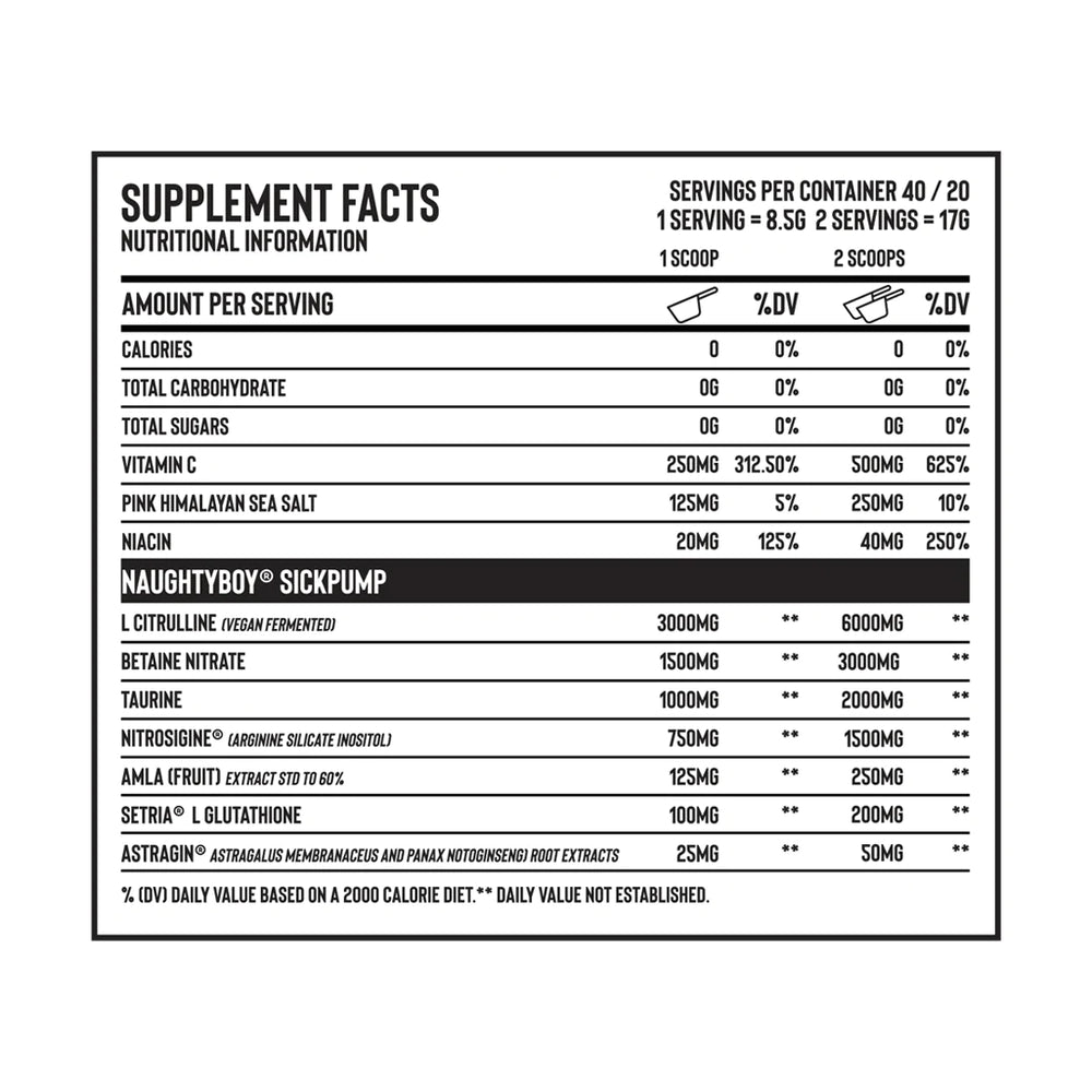 NAUGHTY BOY SICKPUMP (v2) 340g