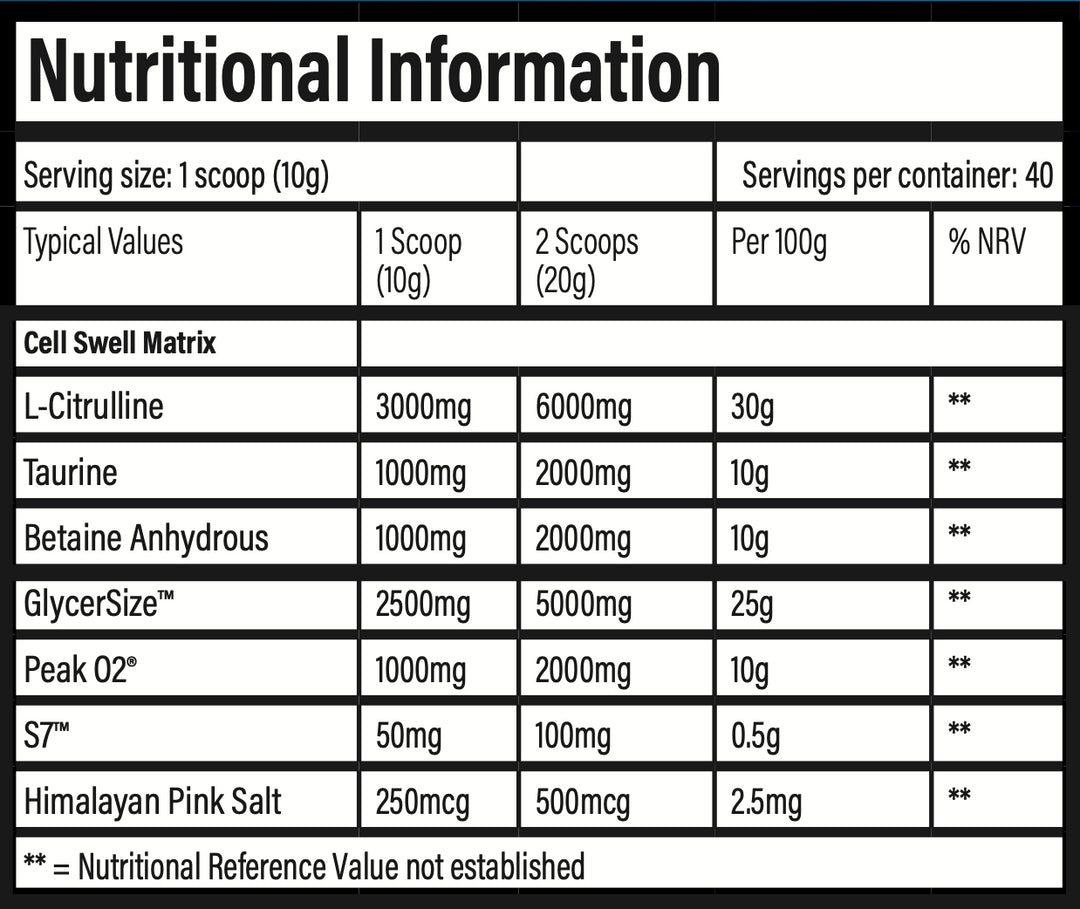 Pumpage stim free 40 servings