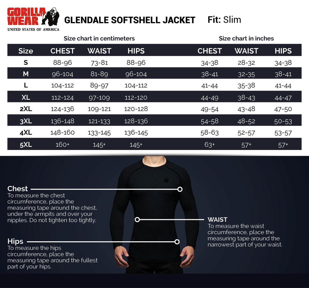 Gorilla Wear Glendale Softshell Jacket - Black